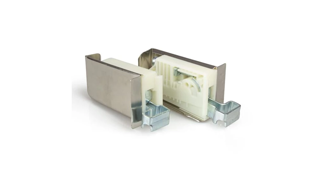 Kép 1/3 - Bútorfüggesztő  CAM ZM-276 inox fém takaróval, terhelhetőség 100kg szett