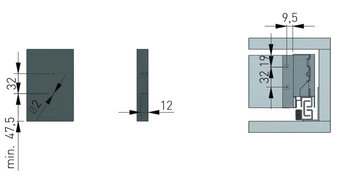 Kép 9/9 - Fiókoldal AXISPRO A,  86x250mm, antracit