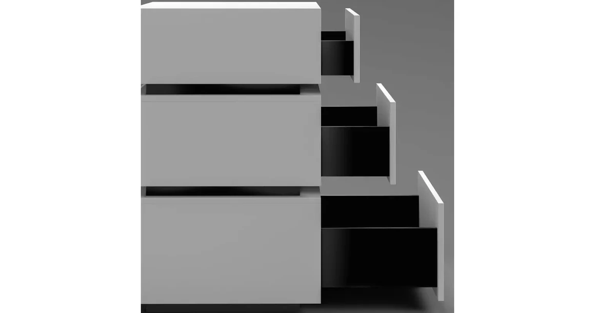 Kép 15/15 - Fiókoldal AXISPRO D, 200x300mm, fekete PUSH OPEN