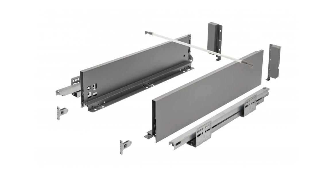 Kép 1/16 - Fiókoldal AXISPRO B, 120x300mm, antracit PUSH OPEN