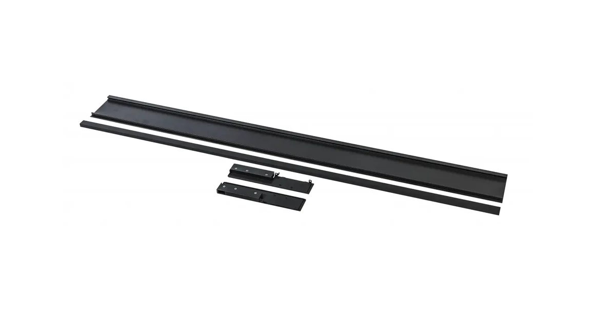 Kép 1/2 - Fiókoldal AXISPRO-hoz belsőfiók előlaprögzítő, A-hoz, előlap elemmel, 1200mm szélesség, fekete