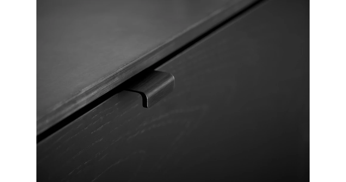 Kép 2/4 - Fogantyú Furnipart ARTISAN   20mm, alumínium, csiszolt matt fekete