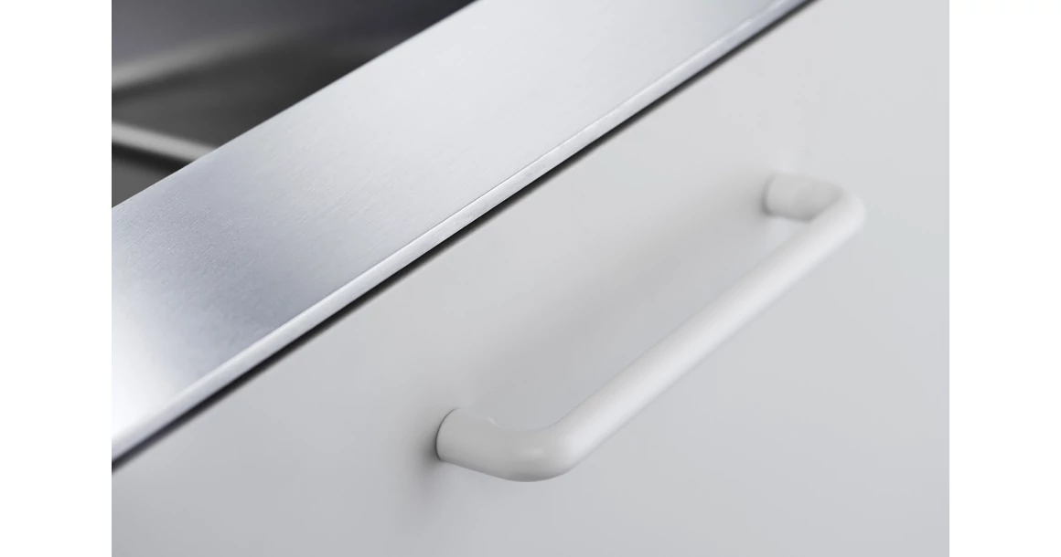 Kép 3/6 - Fogantyú Furnipart CARVE  160mm, fém, fehér matt