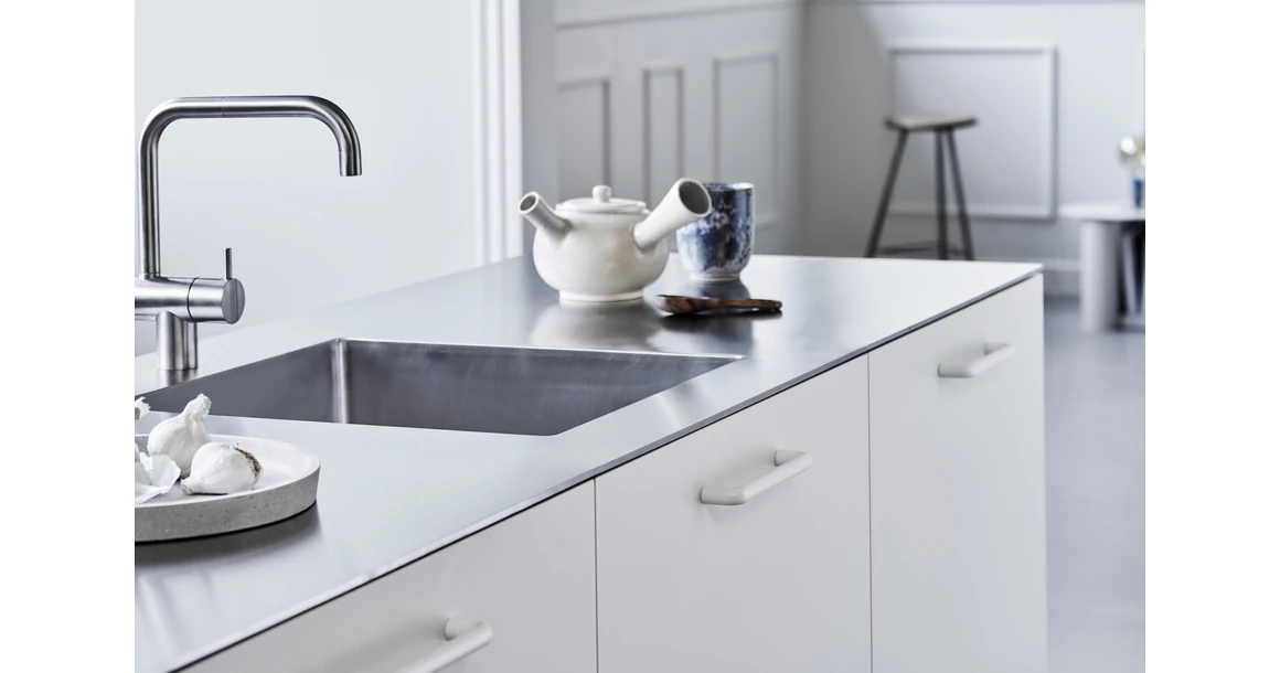 Kép 5/6 - Fogantyú Furnipart CARVE  160mm, fém, fehér matt