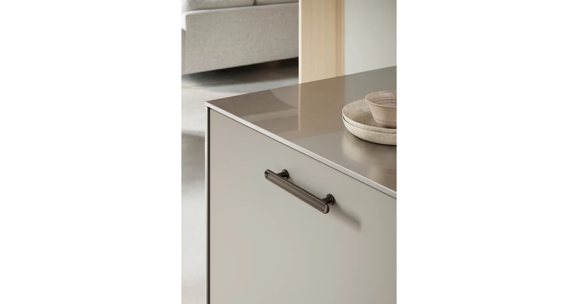 Kép 2/3 - Fogantyú Furnipart CHATEAU  128mm, fém, antik barna
