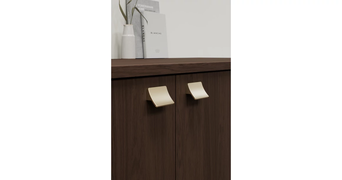 Kép 2/2 - Fogantyú Furnipart CIEL   32mm, alumínium, matt sárgaréz