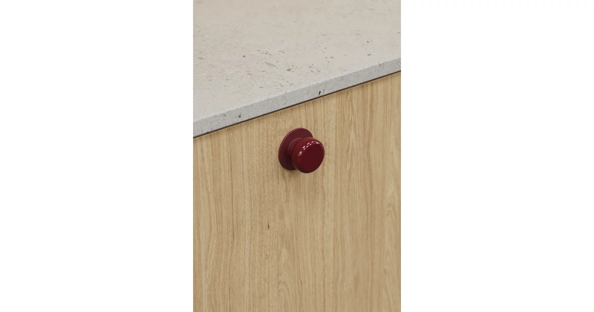 Kép 2/5 - Fogantyú Furnipart COLETTE   16mm, fém, fényes barnás vörös