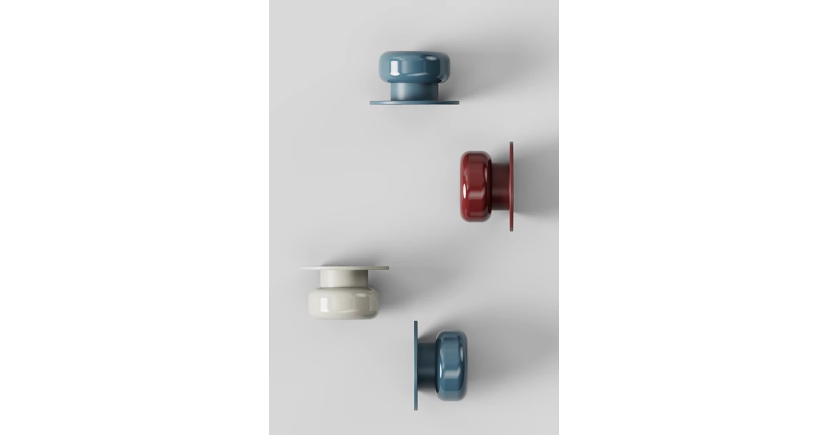 Kép 5/5 - Fogantyú Furnipart COLETTE   16mm, fém, fényes barnás vörös