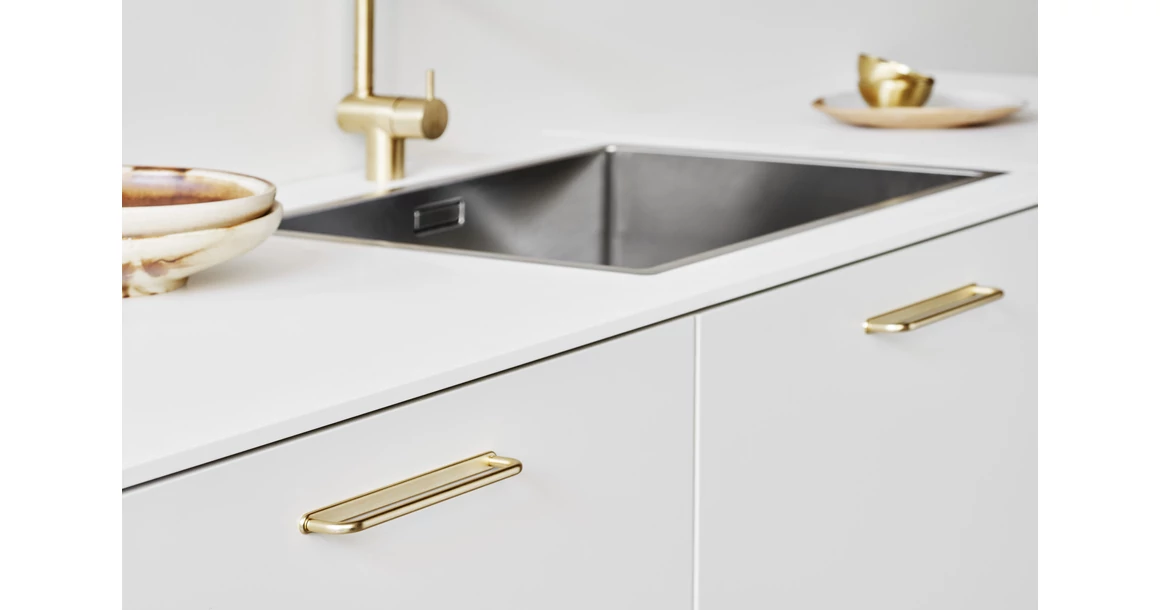 Kép 3/6 - Fogantyú Furnipart D-LITE  160mm, fém, arany