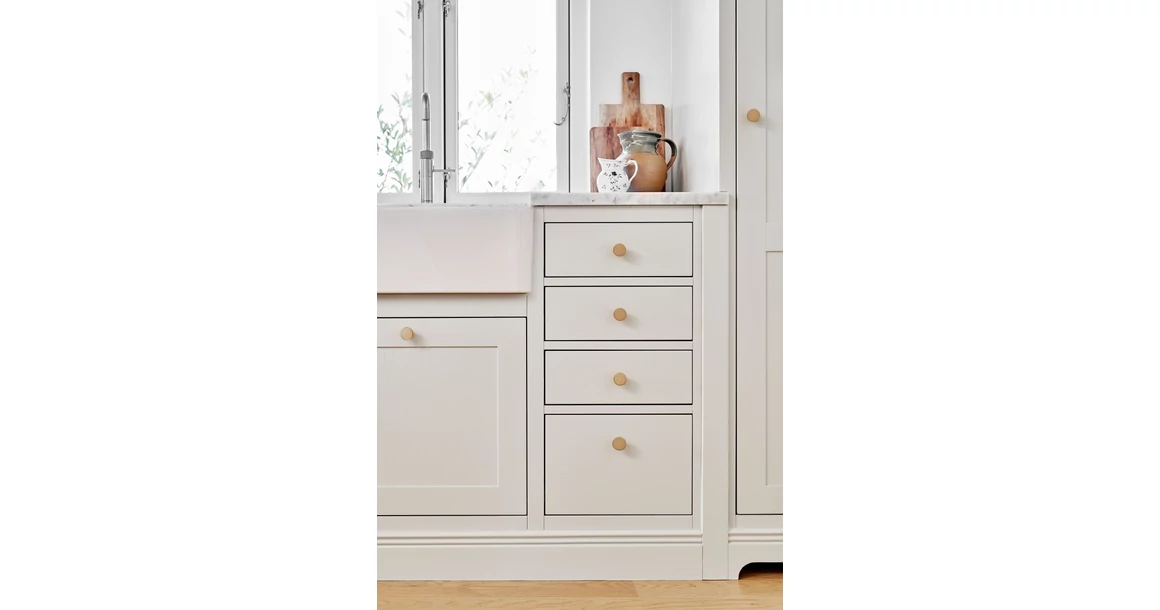 Kép 2/3 - Fogantyú Furnipart DOT gomb, sárgaréz, fényes króm