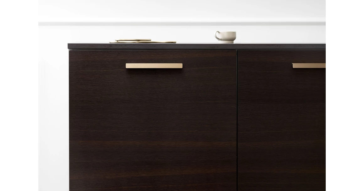 Kép 5/6 - Fogantyú Furnipart ELAN  160mm, alumínium, csiszolt sárgaréz