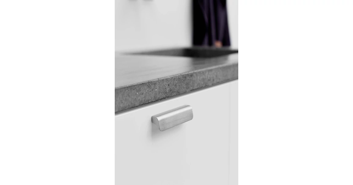 Kép 2/2 - Fogantyú Furnipart FALL  128mm, alumínium, szálcsiszolt