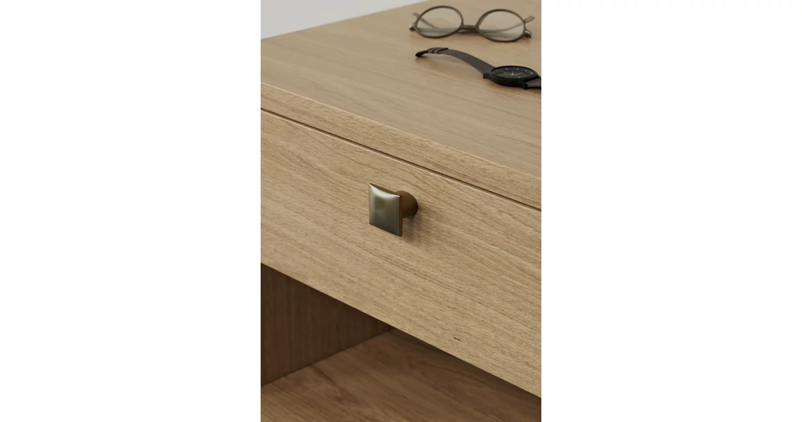 Kép 2/2 - Fogantyú Furnipart FLOW   32mm, fém, csiszolt sárgaréz