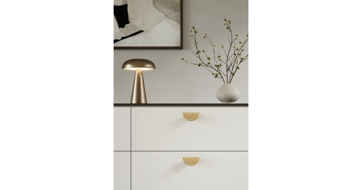 Kép 2/2 - Fogantyú Furnipart HORIZON SMALL WOOD 32mm, fa, lakkozott tölgy