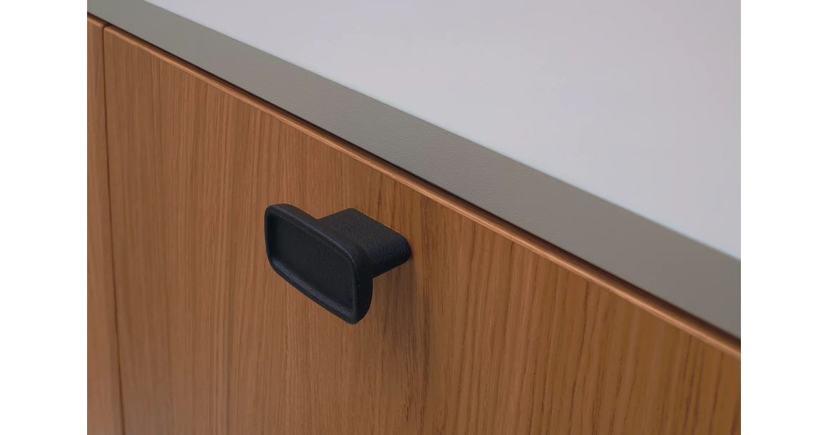 Kép 3/11 - Fogantyú Furnipart INK   32mm, öntöttvas, fekete