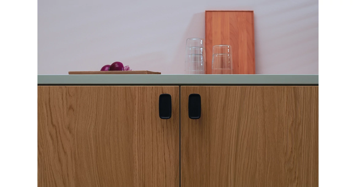 Kép 4/11 - Fogantyú Furnipart INK   32mm, öntöttvas, fekete