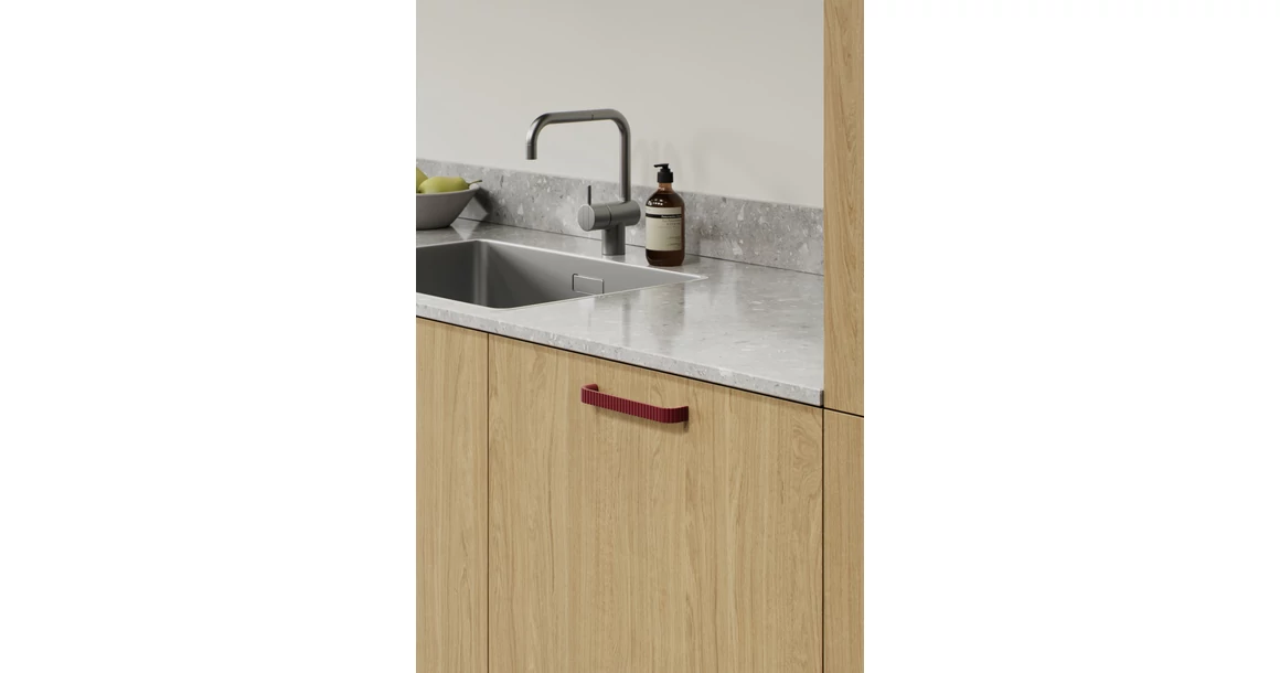 Kép 2/5 - Fogantyú Furnipart LACE  160mm, fém, matt barnás vörös