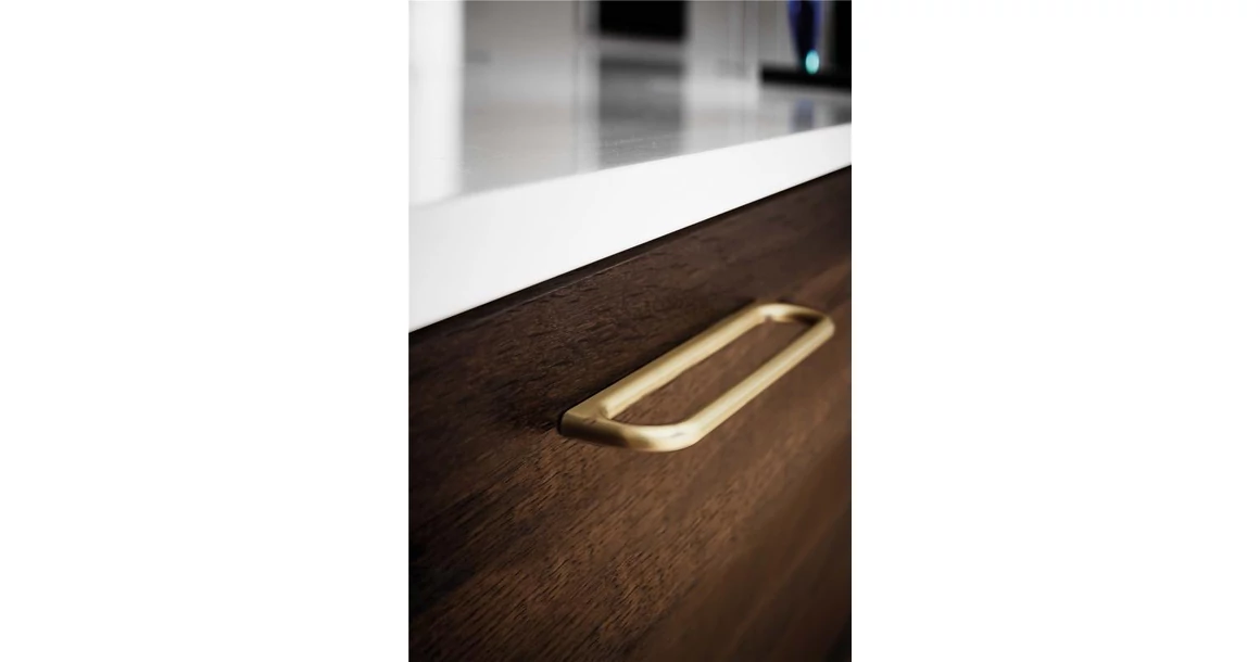 Kép 2/2 - Fogantyú Furnipart LUCK  160mm, fém, csiszolt arany