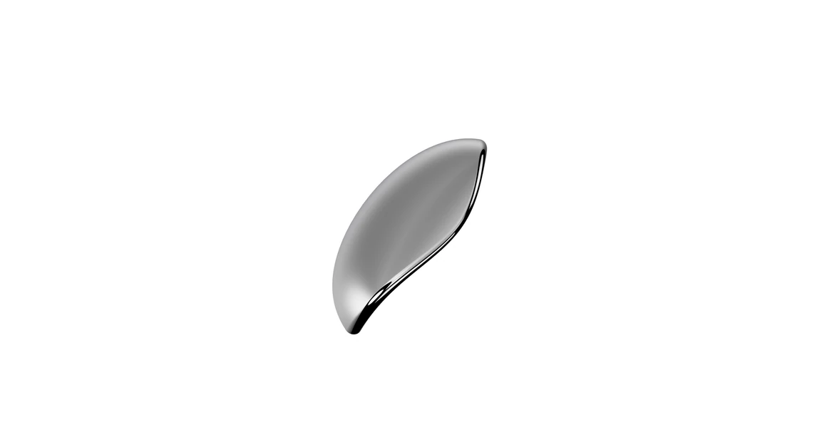 Kép 1/2 - Fogantyú Furnipart LUNA   64mm, fém, fényes nikkel