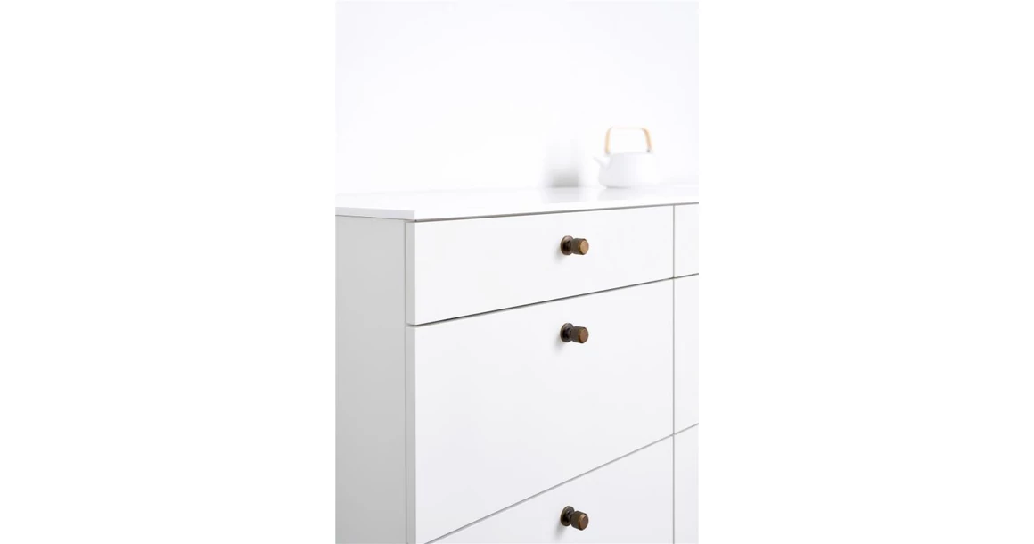 Kép 2/2 - Fogantyú Furnipart MANOR Round gomb, fém, antik sárgaréz