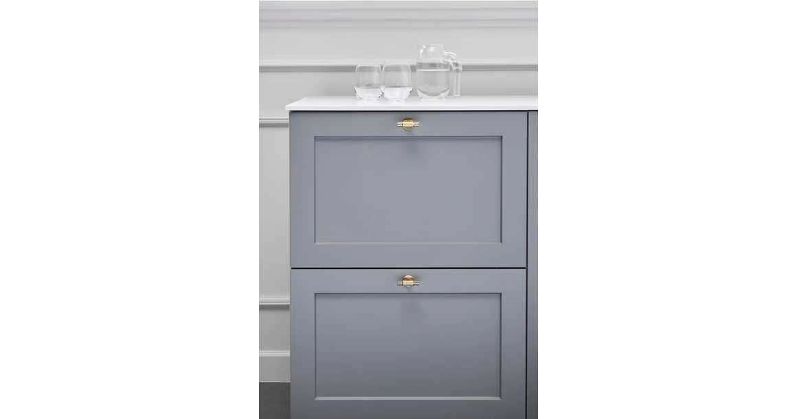 Kép 4/5 - Fogantyú Furnipart MANOR T gomb, fém, arany