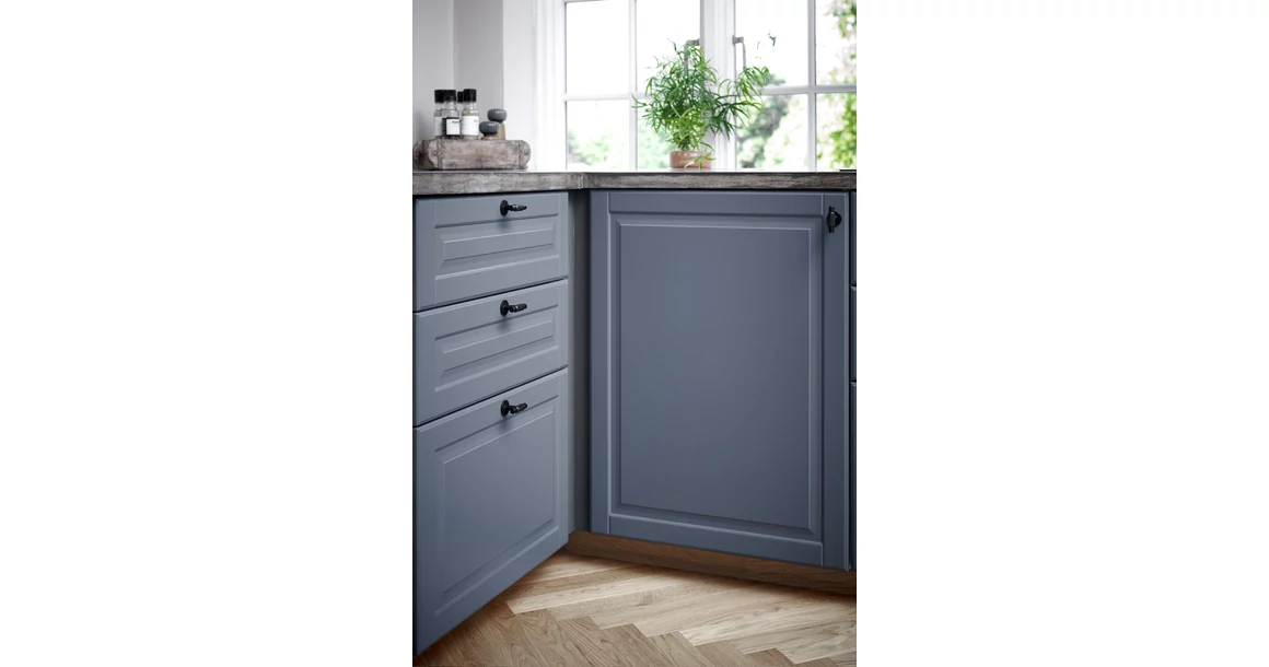 Kép 5/5 - Fogantyú Furnipart MANOR T gomb, fém, fekete matt