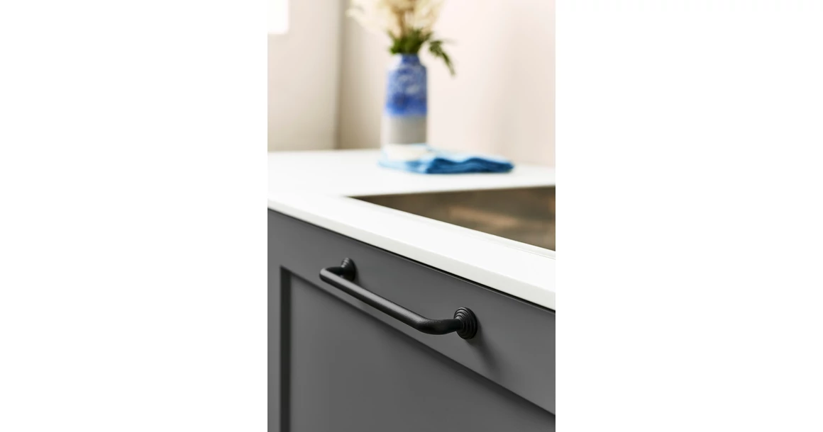 Kép 5/5 - Fogantyú Furnipart MOTION  160mm, öntött vas, fekete