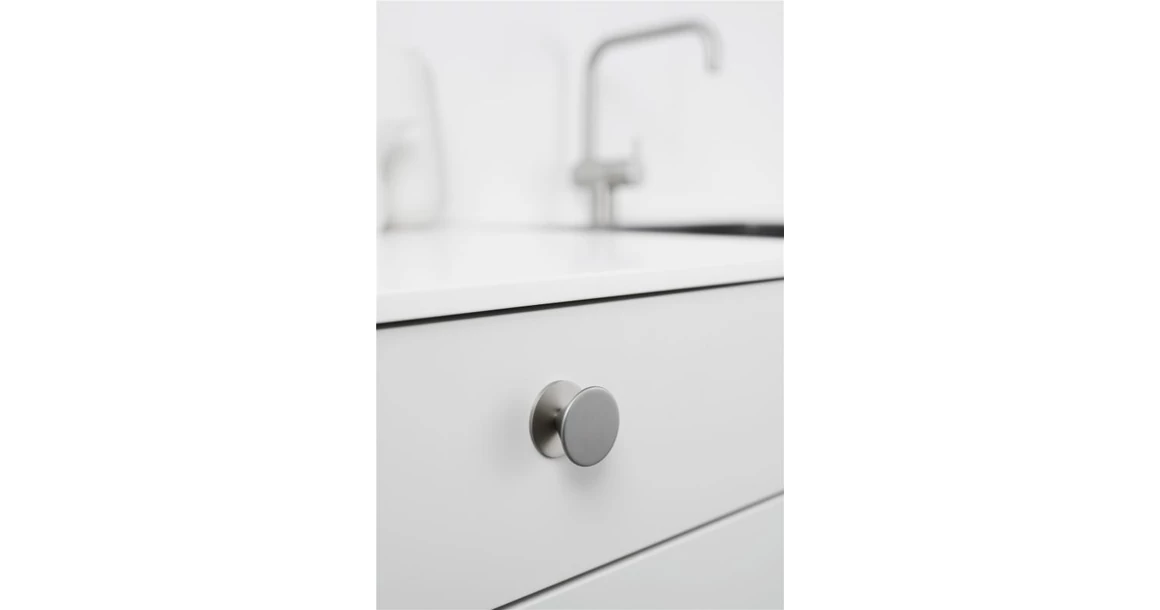 Kép 2/2 - Fogantyú Furnipart ORBIT gomb, fém, szálcsiszolt