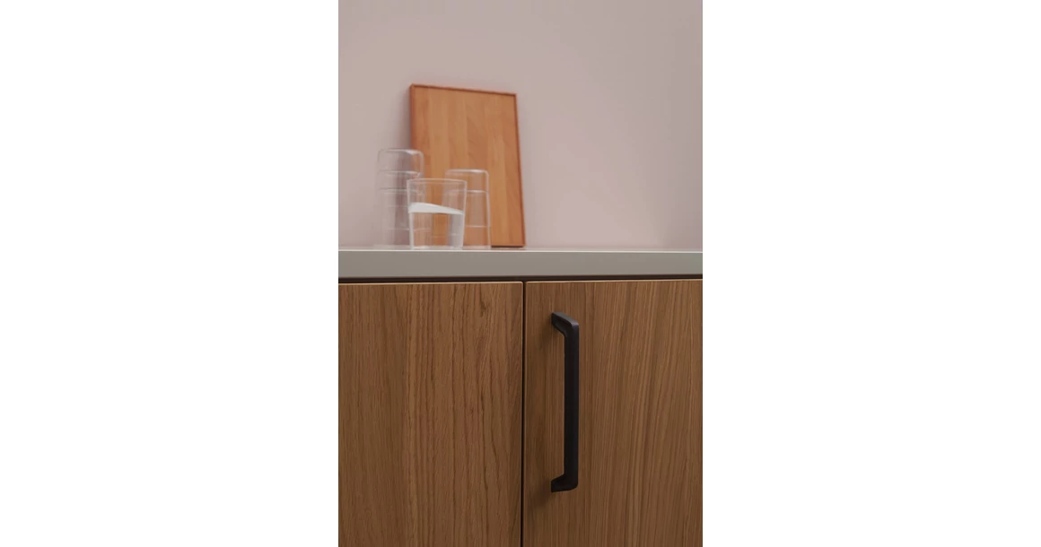 Kép 3/12 - Fogantyú Furnipart PAGODA  160mm, öntött vas, fekete