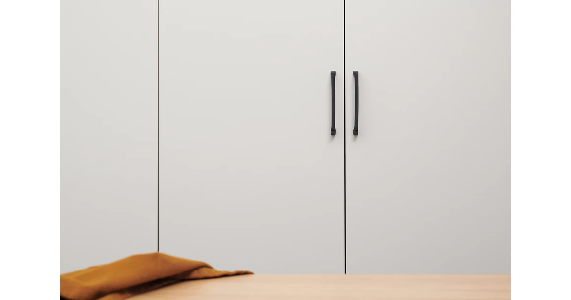 Kép 6/12 - Fogantyú Furnipart PAGODA  160mm, öntött vas, fekete