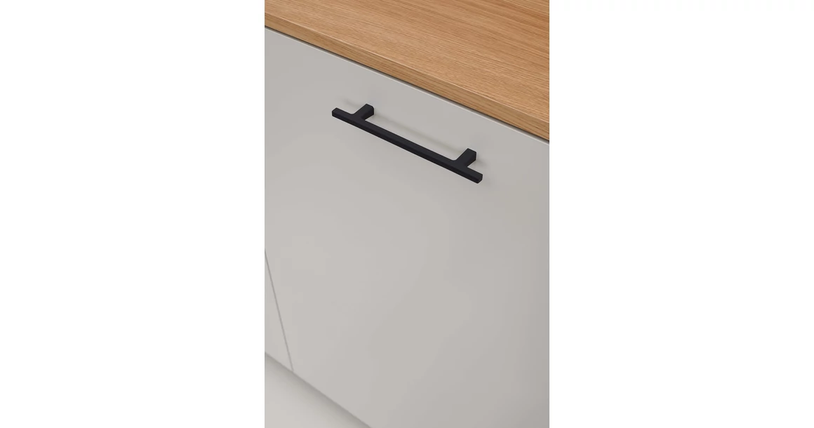 Kép 2/9 - Fogantyú Furnipart PEN  128mm, öntött vas, fekete