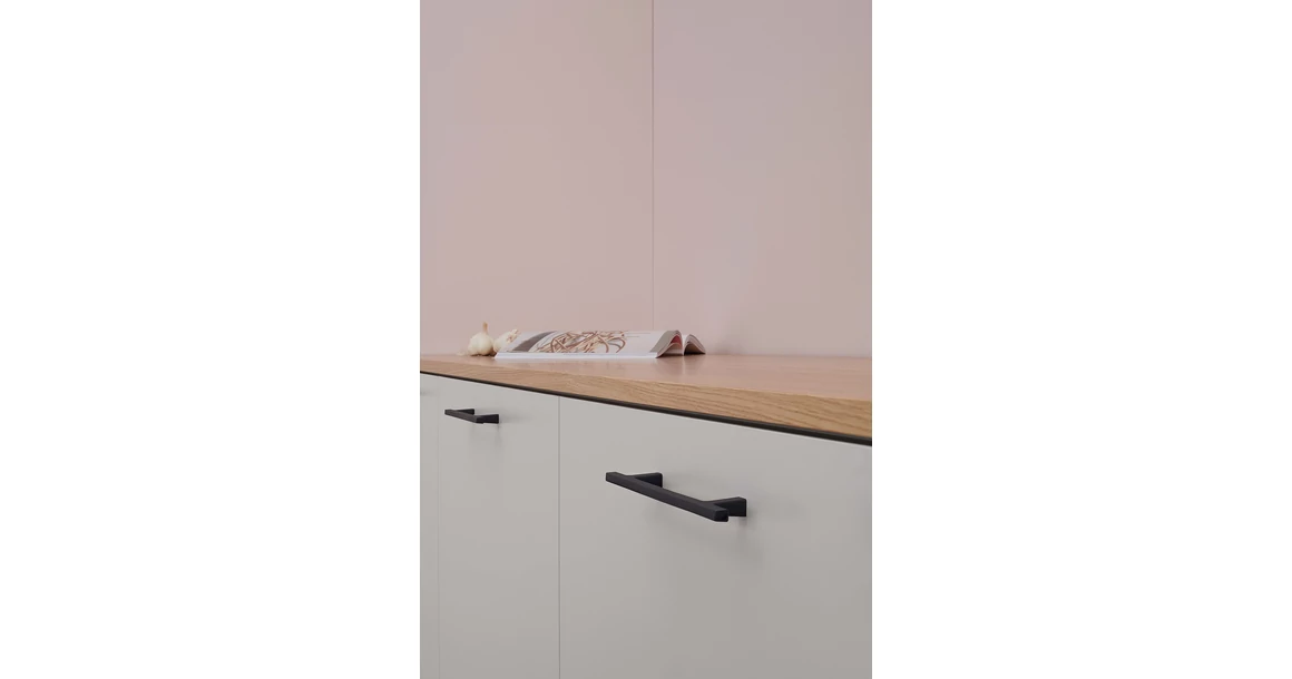 Kép 3/9 - Fogantyú Furnipart PEN  128mm, öntött vas, fekete