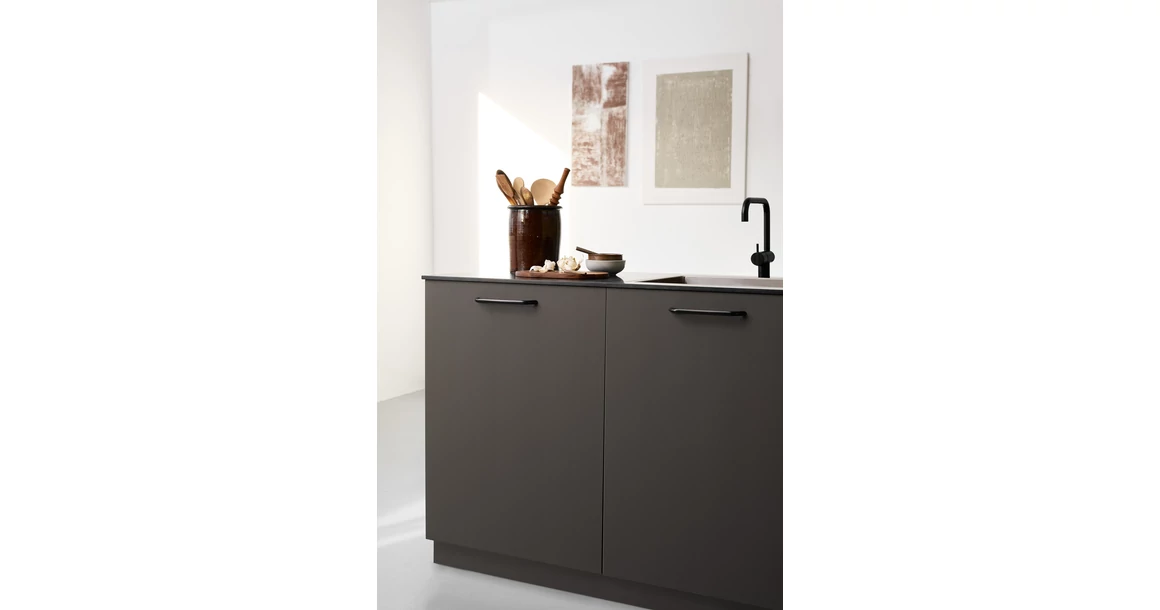 Kép 4/4 - Fogantyú Furnipart SPACE  128mm, alumínium, fekete