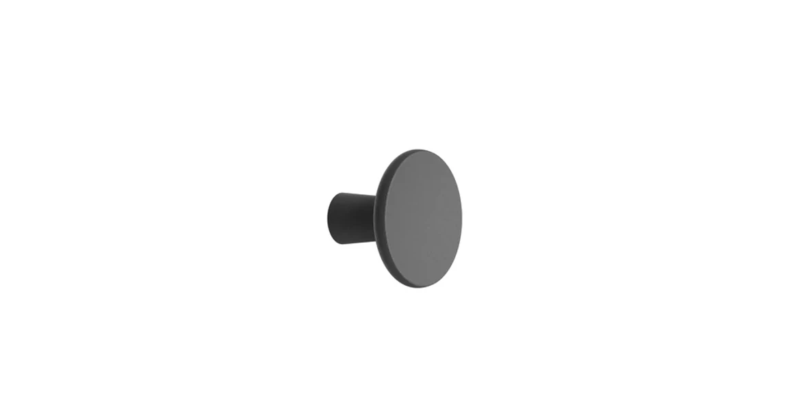 Kép 1/2 - Fogantyú Furnipart TERRA gomb, öntöttvas, fekete