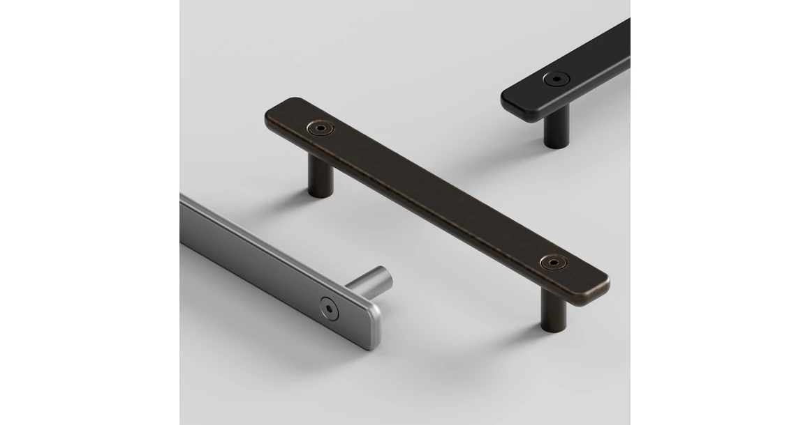 Kép 3/4 - Fogantyú Furnipart TOOL  128mm, fém, antik barna