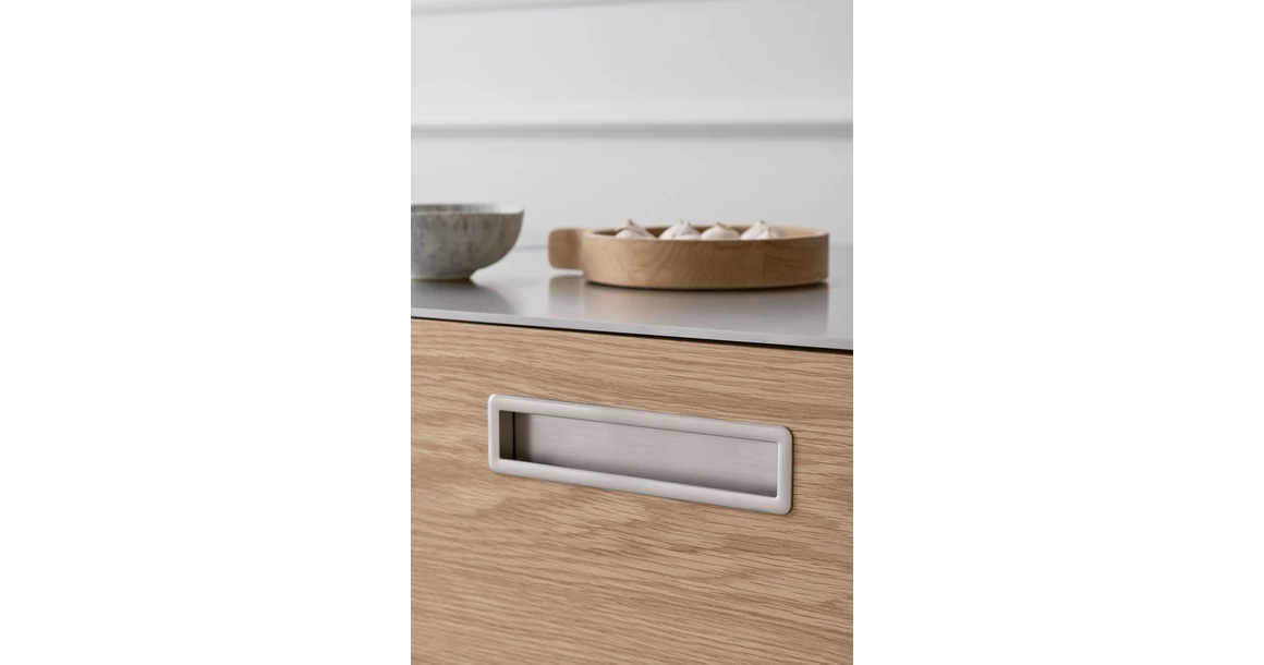 Kép 3/3 - Fogantyú Furnipart TUB STRAIGHT süllyesztett, fém, szálcsiszolt