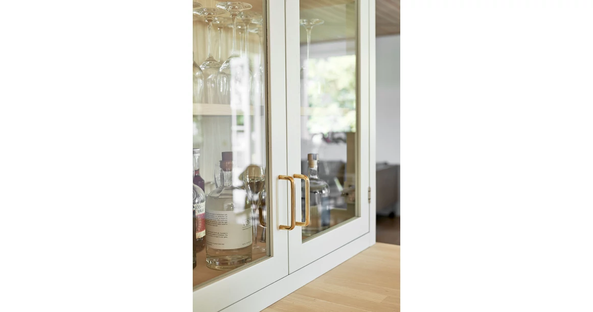 Kép 2/3 - Fogantyú Furnipart TUBULAR   96mm, sárgaréz, polírozott sárgaréz