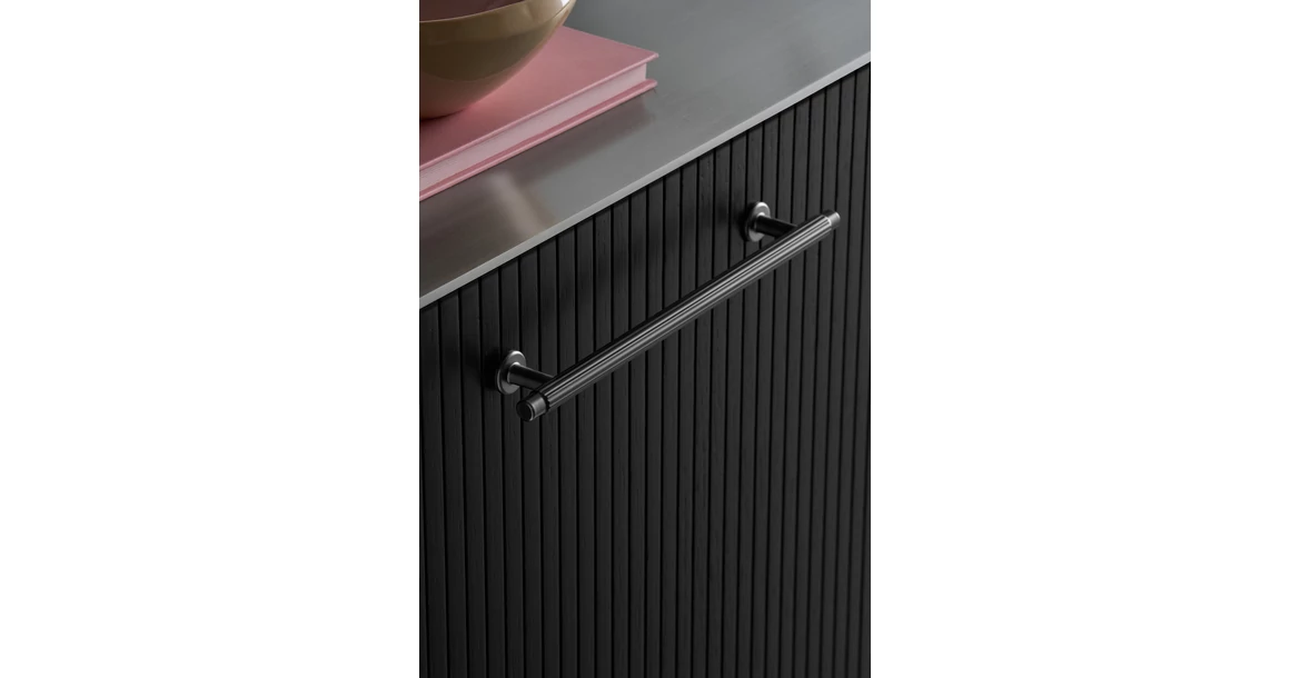 Kép 3/3 - Fogantyú Furnipart VILLA  192mm, fém, fekete metál