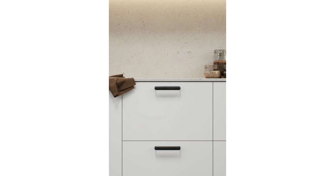 Kép 2/4 - Fogantyú Furnipart VOLUMI  160mm, műanyag, fekete