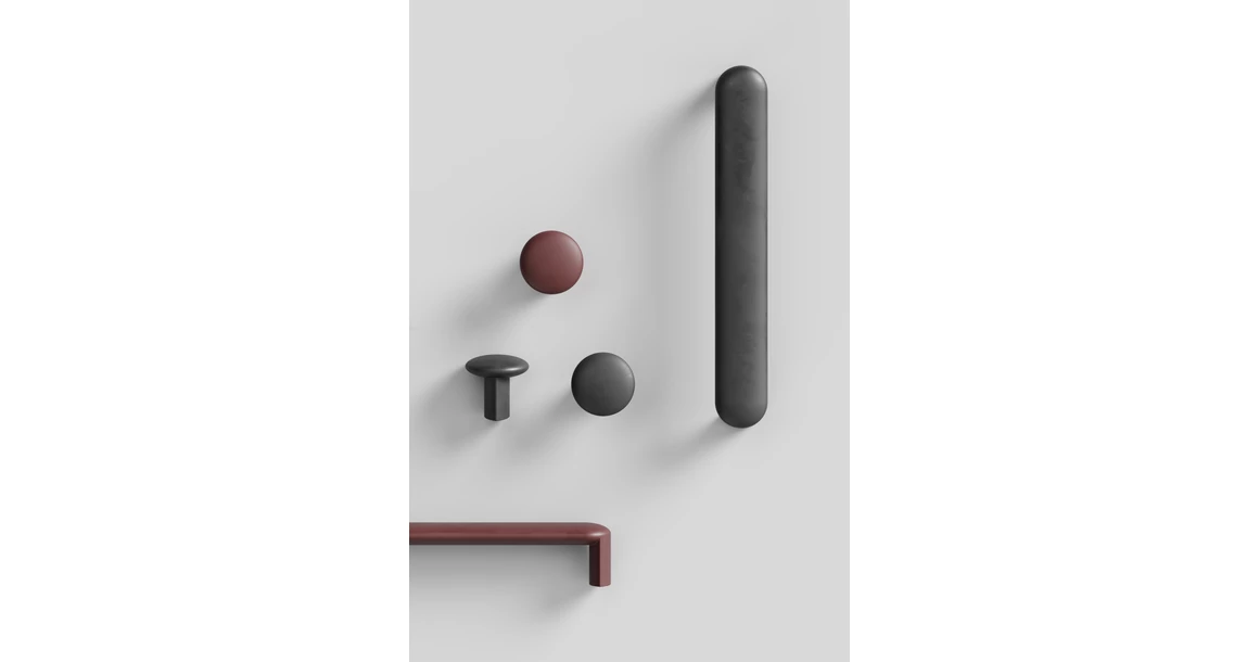 Kép 4/4 - Fogantyú Furnipart VOLUMI  160mm, műanyag, fekete