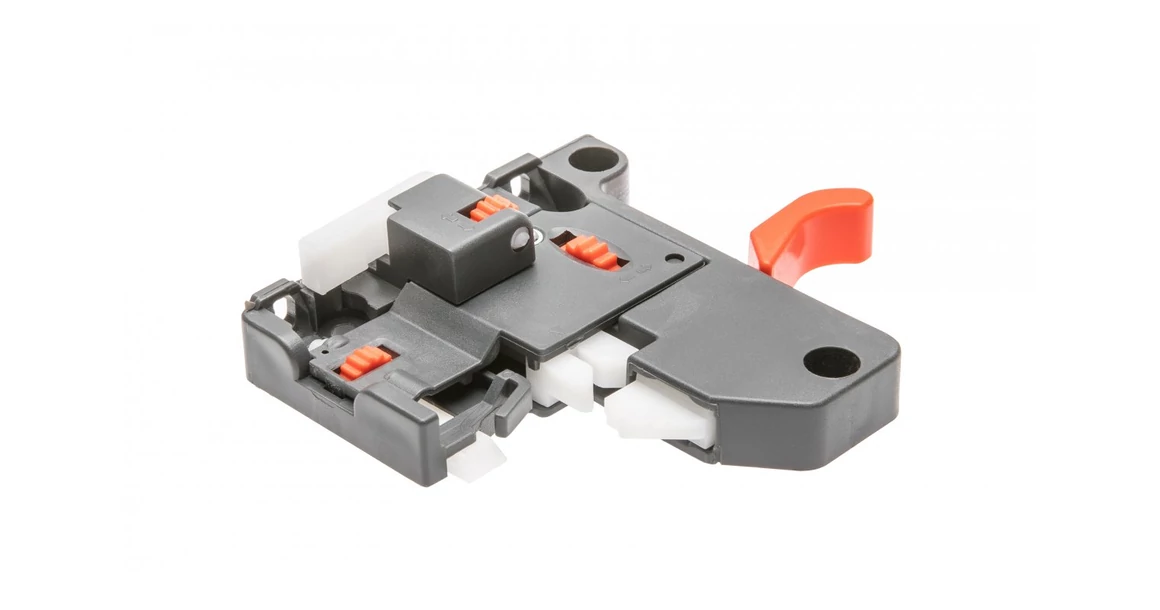 Kép 2/8 - Rejtett fióksín, teljes kihúzású, csillapított záródású, 250 mm, kuplunggal, 18mm laphoz, 3D állíthatóság H