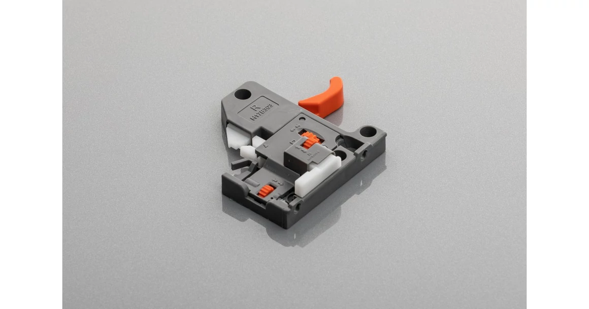 Kép 3/8 - Rejtett fióksín, teljes kihúzású, csillapított záródású, 250 mm, kuplunggal, 18mm laphoz, 3D állíthatóság H