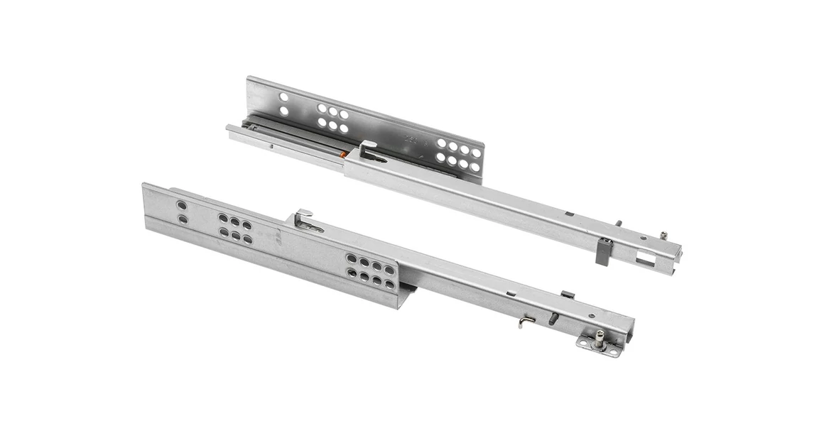 Kép 1/3 - Rejtett fióksín, részleges kihúzású, csillapított záródású, 300mm, 25kg H