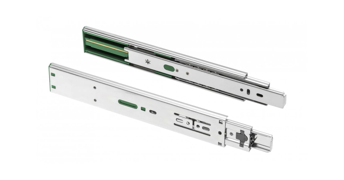 Kép 1/8 - Golyós fióksín, teljes kihúzású, csillapított záródású, h=45mm, 250mm, 30kg VERSALITE PLUS