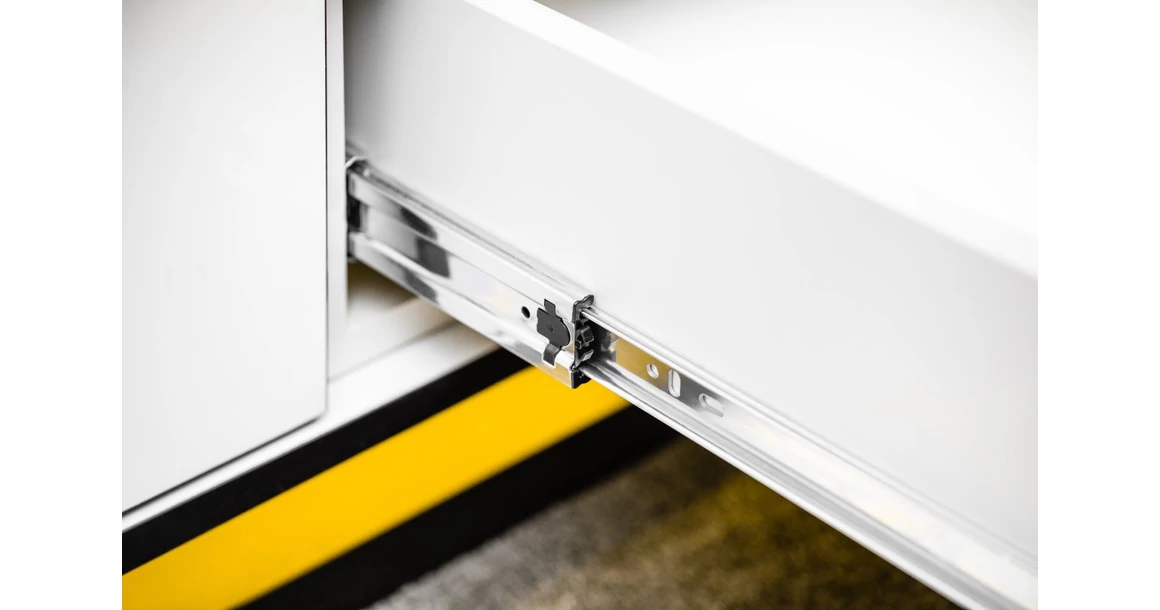 Kép 3/8 - Golyós fióksín, teljes kihúzású, csillapított záródású, h=45mm, 250mm, 30kg VERSALITE PLUS