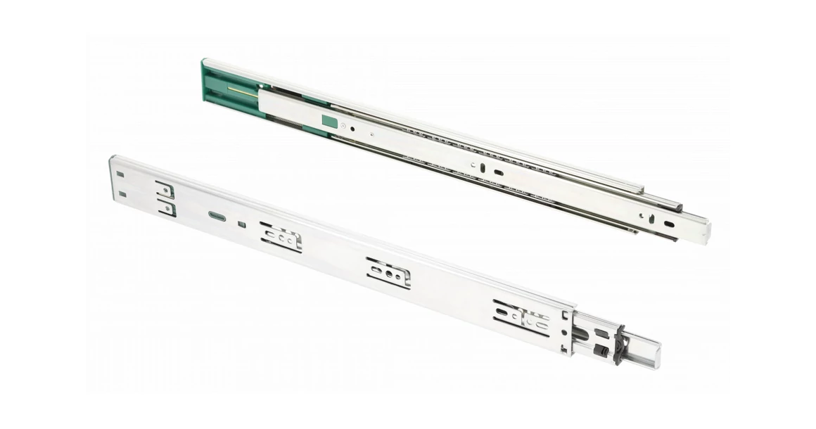 Kép 1/7 - Golyós fióksín, teljes kihúzású, csillapított záródású, h=45mm, 300mm, 30kg VERSALITE PLUS +