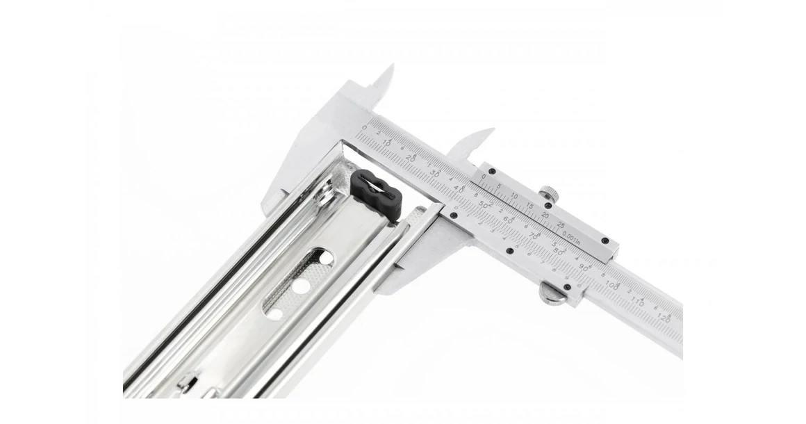 Kép 6/9 - Golyós fióksín, teljes kihúzású, h=45mm, 250mm, 50kg, PRO