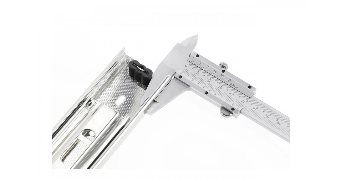 Kép 7/9 - Golyós fióksín, teljes kihúzású, h=45mm, 250mm, 50kg, PRO