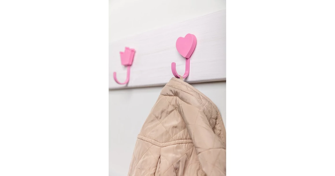 Kép 3/3 - Fogas gumi, szív, rózsaszín