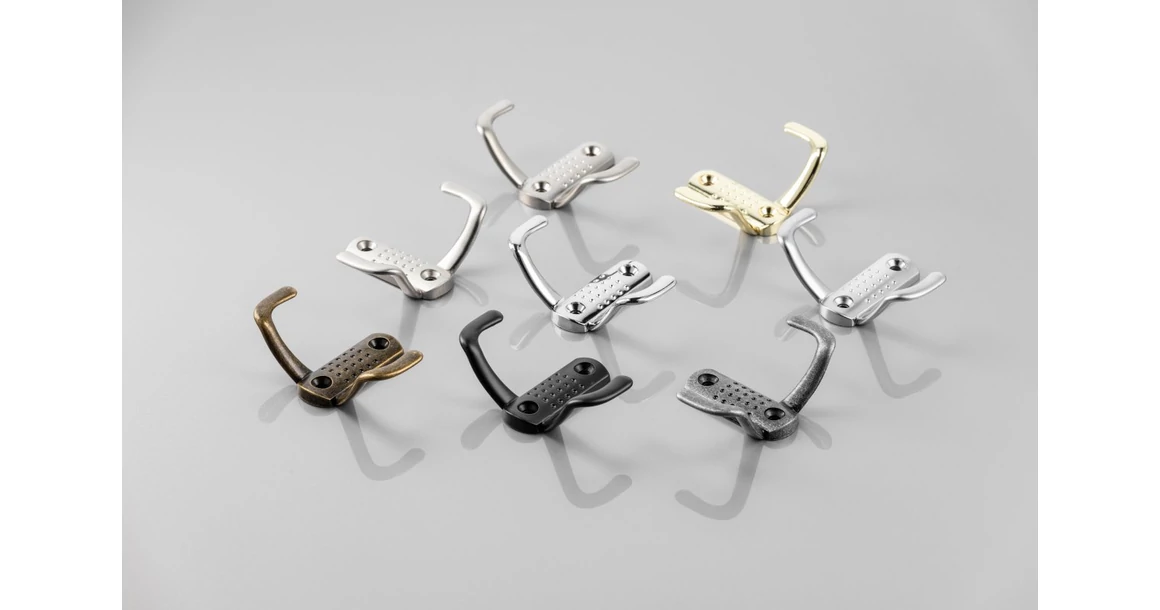 Kép 2/3 - Fogas fém, K23-B0, antik bronz